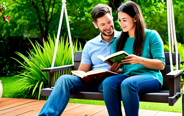 미니멀리즘을 실천하는 커플의 삶 이야기 - Conscious Spending & Experience**

"A happy couple enjoying a picnic in a park, with a simple blanke...