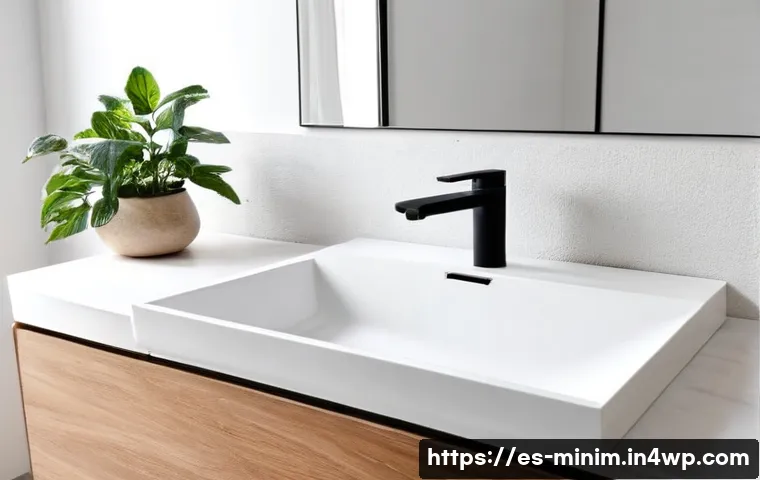 미니멀한 욕실 만들기 필수 요소와 팁 - **Prompt 1: Serene Minimalist Bathroom with Abundant Natural Light**
A bright, minimalist bathro...