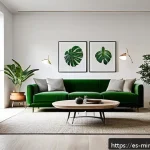 Home 23 미니멀리즘 적용을 위한 공간별 체크리스트 - A bright and spacious living room designed with minimalist principles, featuring carefully selected ...