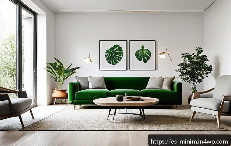 미니멀리즘 적용을 위한 공간별 체크리스트 - A bright and spacious living room designed with minimalist principles, featuring carefully selected ...